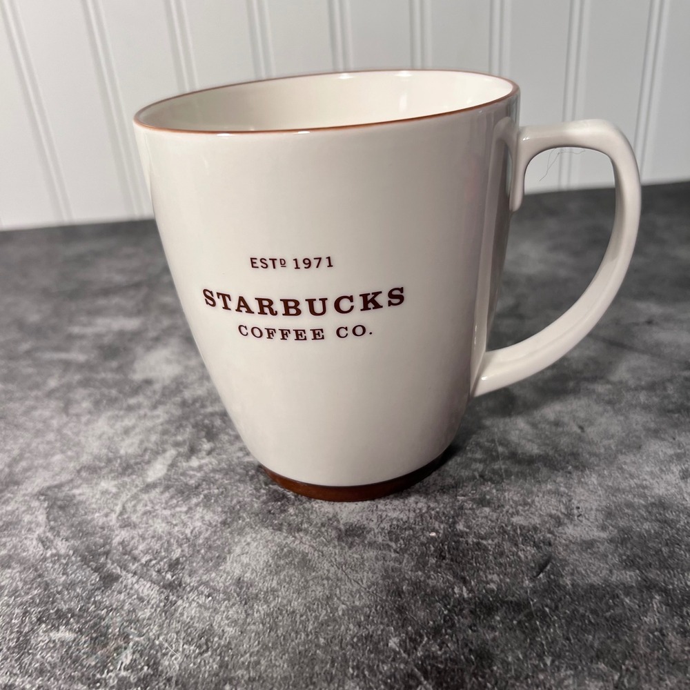 2006 Starbucks Coffee Tea Mug | Brown White | Est 1971